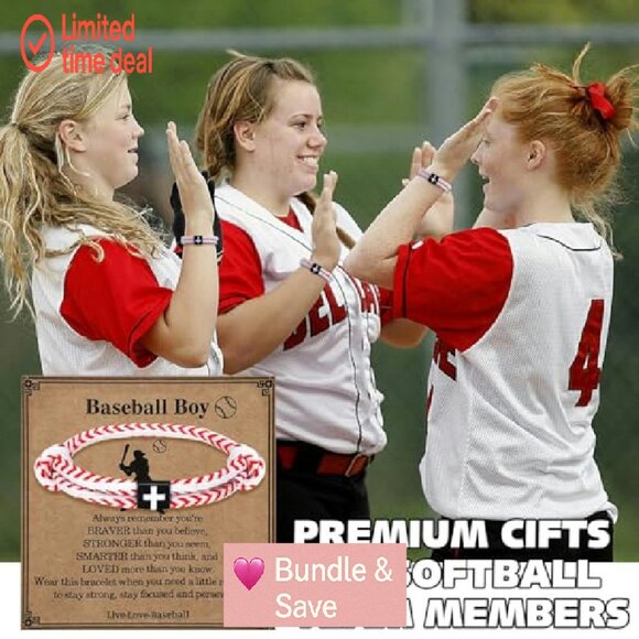 20 Adjustable Rope Bracelets with Cross Charms for Sports Teams - Picture 4 of 8